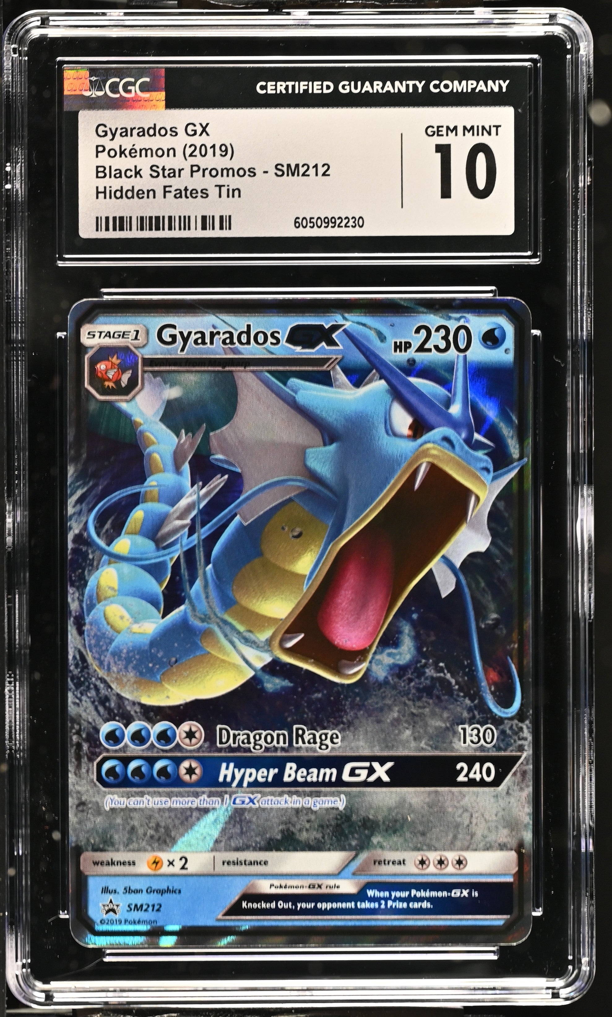 2019 Black Star Promos #SM212 Gyarados GX CGC 10