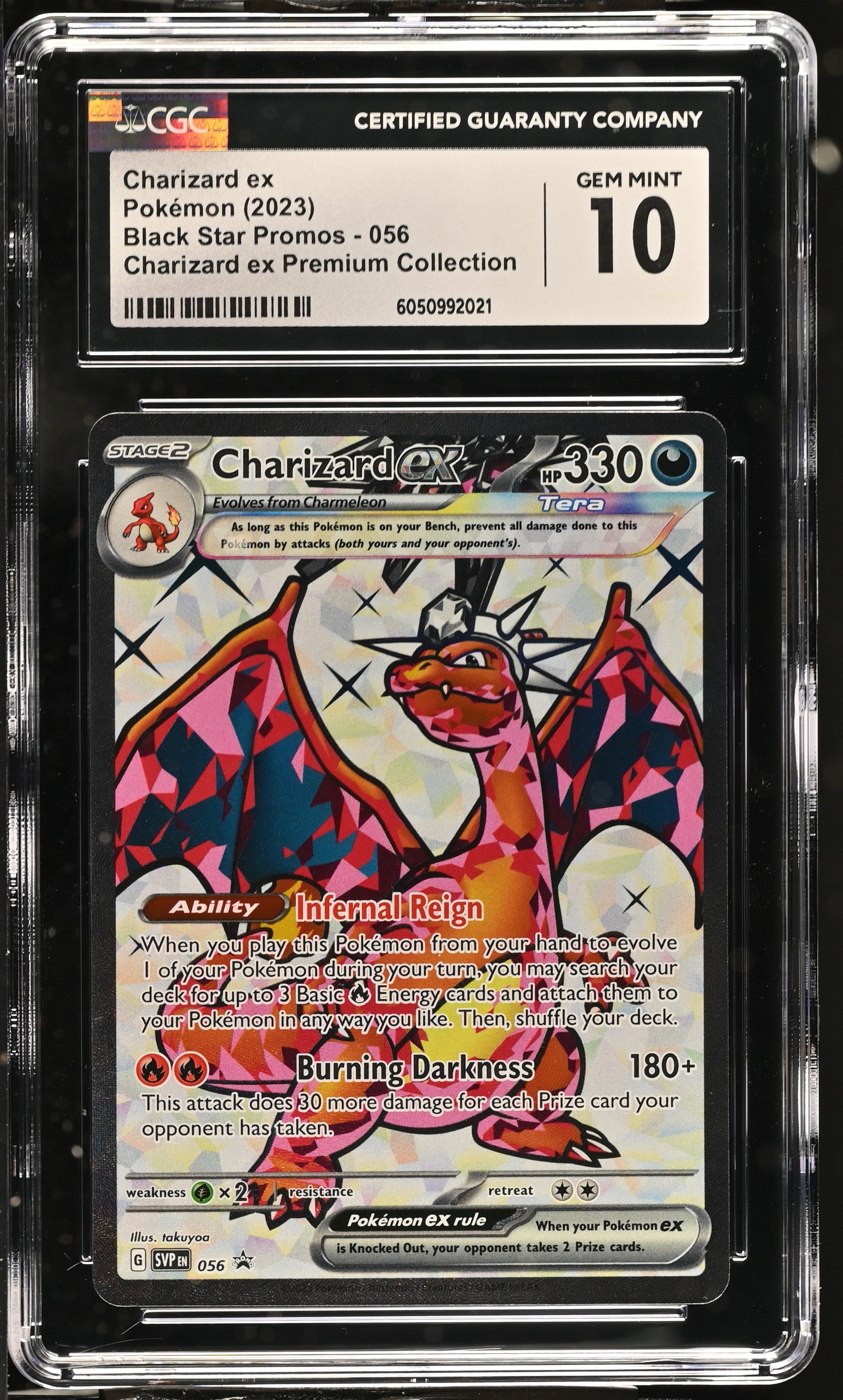 2023 Black Star Promos #056 Charizard ex CGC 10