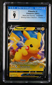 2021 Black Star Promos #SWSH061 Pikachu V CGC 9